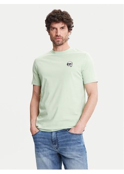 KARL LAGERFELD T-Shirt 755710 552224 Zielony Regular Fit ze sklepu MODIVO w kategorii T-shirty męskie - zdjęcie 183862586