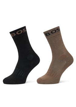 BOSS Zestaw 2 par wysokich skarpet męskich 2P Rs Sport CC 50469747 Czarny ze sklepu MODIVO w kategorii Skarpetki męskie - zdjęcie 183862608
