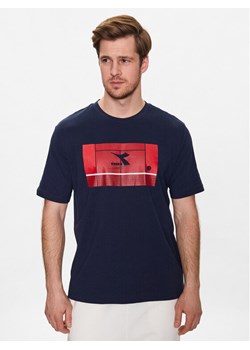 Diadora T-Shirt Match Point 102.179312 Granatowy Regular Fit ze sklepu MODIVO w kategorii T-shirty męskie - zdjęcie 183862695