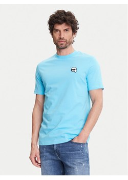 KARL LAGERFELD T-Shirt 755710 552224 Niebieski Regular Fit ze sklepu MODIVO w kategorii T-shirty męskie - zdjęcie 183862727