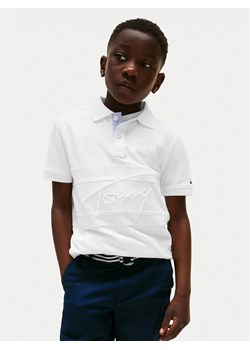 Tommy Hilfiger Polo Flag KB0KB09714 Biały Regular Fit ze sklepu MODIVO w kategorii T-shirty chłopięce - zdjęcie 183862786
