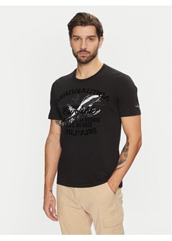 Aeronautica Militare T-Shirt 242TS2343J634 Czarny Regular Fit ze sklepu MODIVO w kategorii T-shirty męskie - zdjęcie 183862796