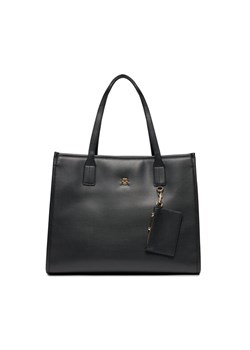 Tommy Hilfiger Torebka Th City Tote AW0AW15690 Czarny ze sklepu MODIVO w kategorii Torby Shopper bag - zdjęcie 183862816