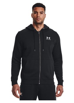 Under Armour Bluza UA Essential Fleece FZ Hood 1373881 Czarny Regular Fit ze sklepu MODIVO w kategorii Bluzy męskie - zdjęcie 183862817