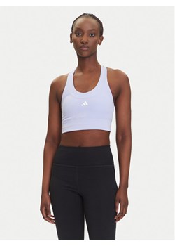 adidas Biustonosz sportowy Run Pocket JI5991 Fioletowy Slim Fit ze sklepu MODIVO w kategorii Biustonosze - zdjęcie 183862876