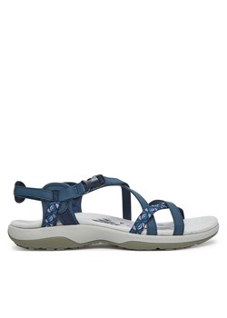 Skechers Sandały 40955 NVY Granatowy ze sklepu MODIVO w kategorii Sandały damskie - zdjęcie 183862888