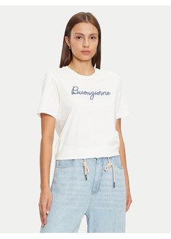 Vila T-Shirt 14097444 Biały Regular Fit ze sklepu MODIVO w kategorii Bluzki damskie - zdjęcie 183862916