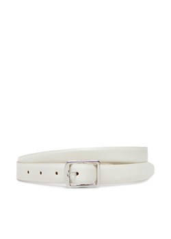 Calvin Klein Pasek Damski Classic Square Buckle Belt 20Mm LV04F7036G Biały ze sklepu MODIVO w kategorii Paski damskie - zdjęcie 183862926