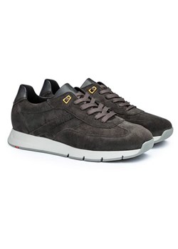LLOYD Skórzane sneakersy &quot;Adron&quot; w kolorze antracytowym ze sklepu Limango Polska w kategorii Buty sportowe męskie - zdjęcie 183865326