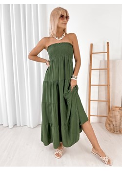 sukienka flamira khaki one size - id: prod-80557-group - marki UBRA - 183865467 sukienka flamira khaki one size ze sklepu UBRA w kategorii Sukienki - zdjęcie 183865467