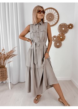 sukienka nalumi ciemnobeżowa one size ze sklepu UBRA w kategorii Sukienki - zdjęcie 183865575