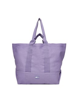 Torebka Tommy Jeans Tjw Tote Edition Canvas AW0AW17542 Fioletowy ze sklepu eobuwie.pl w kategorii Torby Shopper bag - zdjęcie 183865679