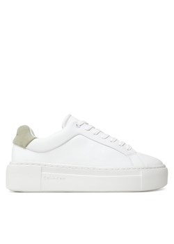 Sneakersy Calvin Klein Ff Cupsole Lace Up Lth HW0HW02570 Biały ze sklepu eobuwie.pl w kategorii Buty sportowe damskie - zdjęcie 183865758