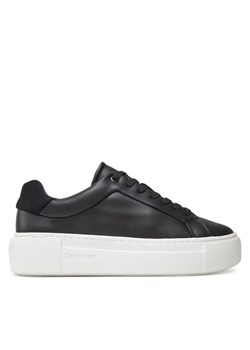 Sneakersy Calvin Klein Ff Cupsole Lace Up Lth HW0HW02570 Czarny ze sklepu eobuwie.pl w kategorii Buty sportowe damskie - zdjęcie 183865776