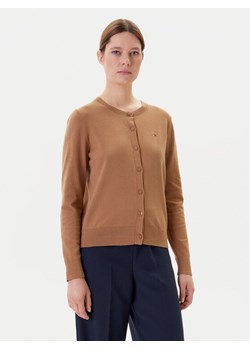 Tommy Hilfiger Kardigan WW0WW42370 Brązowy Regular Fit ze sklepu MODIVO w kategorii Swetry damskie - zdjęcie 183867256