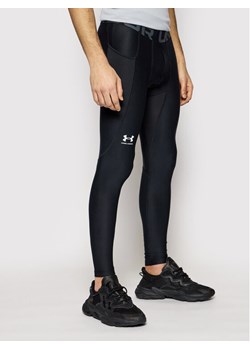 Under Armour Legginsy HeatGear® 1361586 Czarny Slim Fit ze sklepu MODIVO w kategorii Spodnie męskie - zdjęcie 183867395