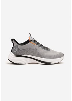 Jasnoszare Buty Sportowe Sneakersy Ozdobione Tłoczonym Wzorem Axevia ze sklepu born2be.pl w kategorii Buty sportowe męskie - zdjęcie 183869609