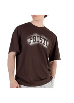 Koszulka Prosto Jung Dark KL251MTEE1093 - brązowa ze sklepu streetstyle24.pl w kategorii T-shirty męskie - zdjęcie 183870305