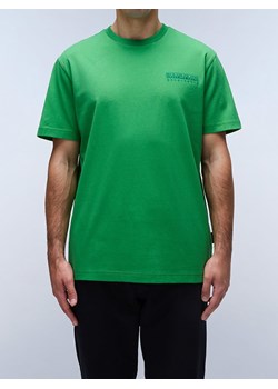 Napapijri Koszulka w kolorze zielonym ze sklepu Limango Polska w kategorii T-shirty męskie - zdjęcie 183871356