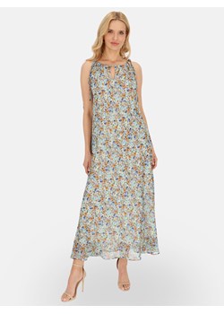 Elegancka sukienka w kwiaty maxi z szarfą L’AF Vega ze sklepu Eye For Fashion w kategorii Sukienki - zdjęcie 183871455