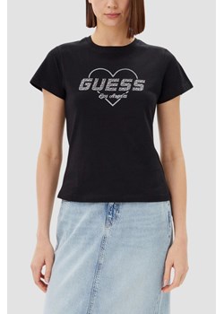 GUESS Czarny damski t-shirt Narciso, Rozmiar XS ze sklepu outfit.pl w kategorii Bluzki damskie - zdjęcie 183872398