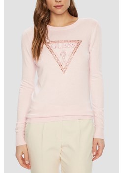 GUESS Różowy damski sweter Ivory, Rozmiar XS ze sklepu outfit.pl w kategorii Swetry damskie - zdjęcie 183872467