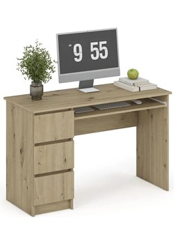 Biurko nowoczesne z szufladami dąb artisan B6-S80 ze sklepu Edinos.pl w kategorii Biurka i sekretarzyki - zdjęcie 183872535