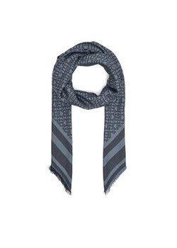 Szal Tommy Hilfiger Monogram AW0AW17493 Granatowy ze sklepu eobuwie.pl w kategorii Szaliki i chusty damskie - zdjęcie 183873268