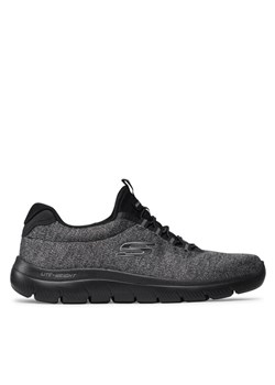 Sneakersy Skechers Forton 52813/BBK Szary ze sklepu eobuwie.pl w kategorii Buty sportowe męskie - zdjęcie 183873298