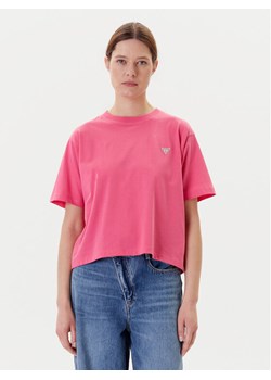 Guess T-Shirt W4YI05 K8HM0 Różowy Boxy Fit ze sklepu MODIVO w kategorii Bluzki damskie - zdjęcie 183874708