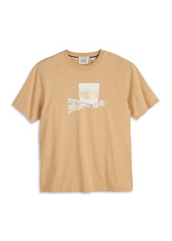Scotch &amp; Soda Koszulka w kolorze jasnobrązowym ze sklepu Limango Polska w kategorii T-shirty męskie - zdjęcie 183878279