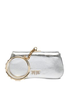 Torebka Pinko Marpesia Clutch Srebrny ze sklepu eobuwie.pl w kategorii Kopertówki - zdjęcie 183882139