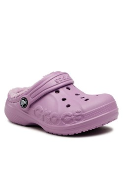 Klapki Crocs Baya Lined Clog K 207500-5Q5 Fioletowy ze sklepu eobuwie.pl w kategorii Klapki dziecięce - zdjęcie 183882145