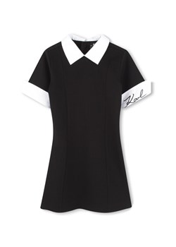 Karl Lagerfeld Kids Sukienka codzienna Z30462 S Czarny Regular Fit ze sklepu MODIVO w kategorii Sukienki dziewczęce - zdjęcie 183882728