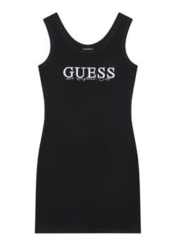 Guess Sukienka codzienna J5GK39 K8RT2 Czarny Regular Fit ze sklepu MODIVO w kategorii Sukienki dziewczęce - zdjęcie 183882846