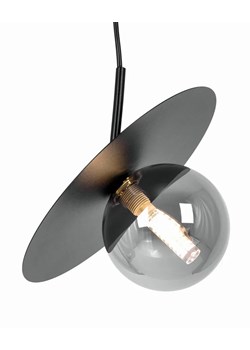 Lampa duża z okrągłym kloszem czarna R9-R40 ze sklepu Edinos.pl w kategorii Lampy wiszące - zdjęcie 183884397