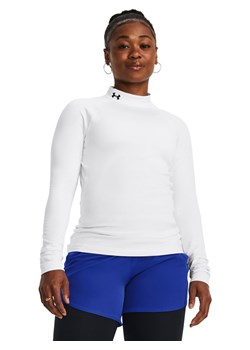 Under Armour Koszulka funkcyjna &quot;HeatGear Authentics&quot; w kolorze białym ze sklepu Limango Polska w kategorii Bluzki damskie - zdjęcie 183884557