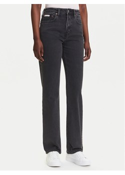 Calvin Klein Jeans Jeansy LV047B909G Czarny Straight Fit ze sklepu MODIVO w kategorii Jeansy damskie - zdjęcie 183885435