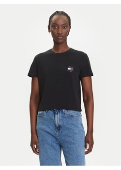 Tommy Jeans T-Shirt Flag DW0DW21423 Czarny Regular Fit ze sklepu MODIVO w kategorii Bluzki damskie - zdjęcie 183885436