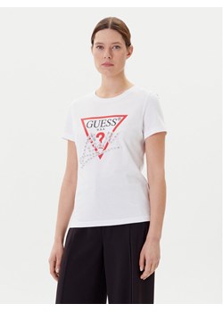 Guess T-Shirt W5YI40 I3Z14 Biały Regular Fit ze sklepu MODIVO w kategorii Bluzki damskie - zdjęcie 183885445