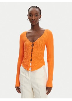 PINKO Kardigan Vergina 104627 A2E6 Pomarańczowy Slim Fit ze sklepu MODIVO w kategorii Swetry damskie - zdjęcie 183885507