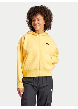 adidas Bluza Z.N.E. IS3940 Żółty Loose Fit ze sklepu MODIVO w kategorii Bluzy damskie - zdjęcie 183885535