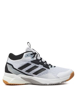 adidas Buty halowe Crazyflight 5 Mid IH7720 Biały ze sklepu MODIVO w kategorii Buty sportowe męskie - zdjęcie 183885637