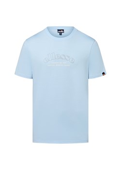 ellesse Koszulka męska - Quesco Mężczyźni Bawełna jasnoniebieski jednolity ze sklepu vangraaf w kategorii T-shirty męskie - zdjęcie 183887209