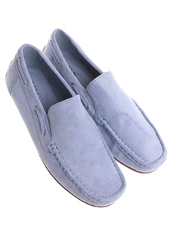 Buty męskie wsuwane błękitne mokasyny /F1-3 17817 T384/ ze sklepu Pantofelek24.pl w kategorii Mokasyny męskie - zdjęcie 183888338