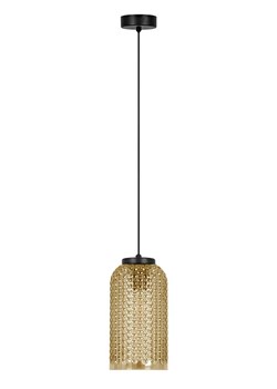 Wisząca lampa z długim kloszem beżowa Kanalka ze sklepu Edinos.pl w kategorii Lampy wiszące - zdjęcie 183888489