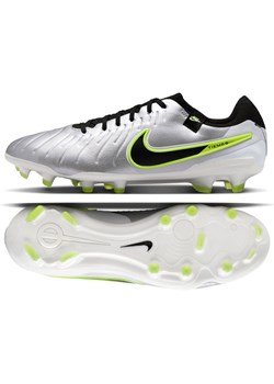 Buty piłkarskie Nike Tiempo Legend 10 Pro Fg M DV4333-001 szare ze sklepu ButyModne.pl w kategorii Buty sportowe męskie - zdjęcie 183888527
