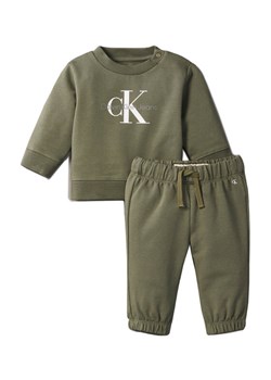 Calvin Klein Jeans Dres Monogram IN0IN00017 Zielony Regular Fit ze sklepu MODIVO w kategorii Odzież dla niemowląt - zdjęcie 183889048