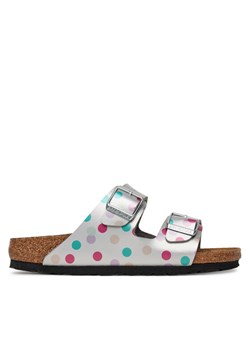 Klapki Birkenstock Arizona Kids 1029842 D Srebrny - id: 0000304758829 - marki BIRKENSTOCK - 183889767 Klapki Birkenstock Arizona Kids 1029842 D Srebrny ze sklepu eobuwie.pl w kategorii Klapki dziecięce - zdjęcie 183889767