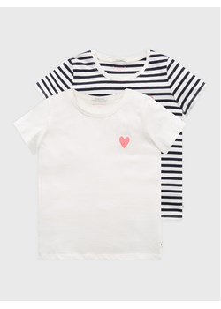 Tom Tailor Komplet 2 t-shirtów 1032157 Biały Regular Fit ze sklepu MODIVO w kategorii Bluzki dziewczęce - zdjęcie 183890115